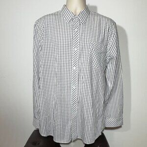 Men's DKNY Jeans Plaid Long Sleeve Button Down Dress Shirt - XL